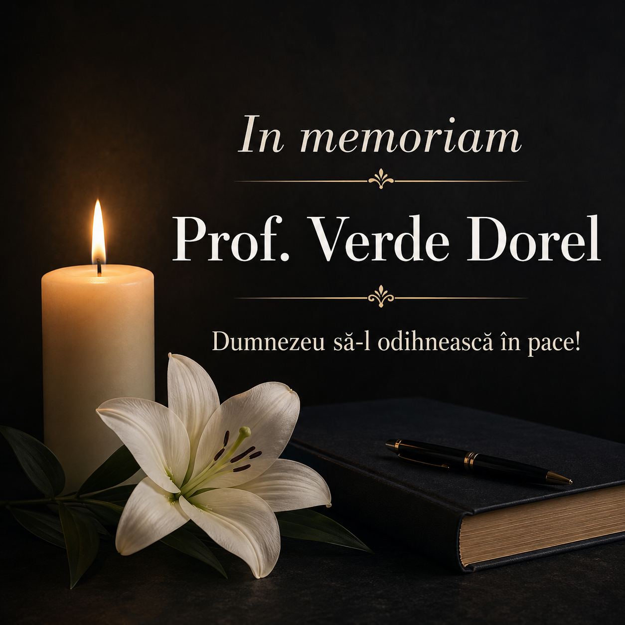 Profesorul Verde Dorel, fost președinte de sindicat la Școala Gimnazială Nr. 1 Gherla
